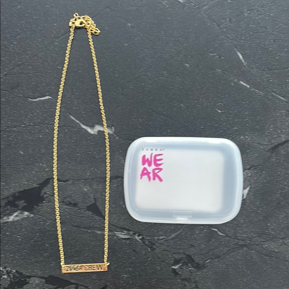 Gold plated Zumba Crew necklace